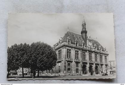 Cpsm, Saint Denis, l'hôtel de ville place Victor Hugo, Seine saint Denis 93