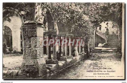 Saint Emilion CPA Ancien cloitre du couvent des cordeliers