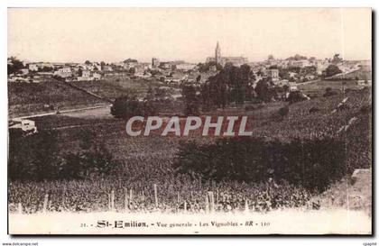 Saint Emilion CPA Vue generale Les vignobles