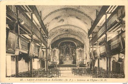 CPA Saint Etienne de Baigorry BP Interieur de l'Eglise