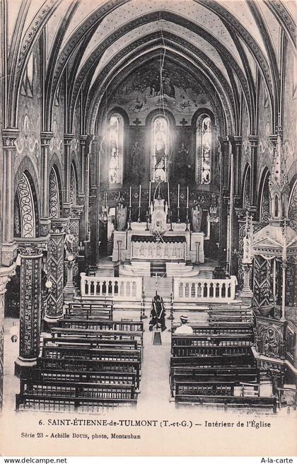 82 SAINT ETIENNE DE TULMONT INTERIEUR DE L EGLISE