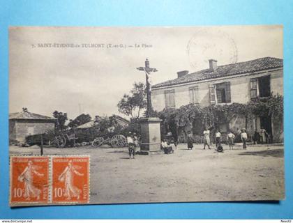 PAT - 2323  SAINT-ETIENNE-DE-TULMONT  (82)  :  La PLACE   XXX