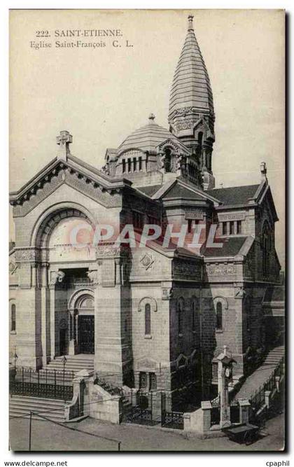 Saint Etienne CPA Eglise Saint Francois