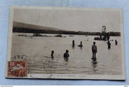 Cpa 1935, lac de Saint Ferreol, le bain, Haute Garonne 31