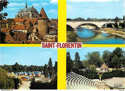 Carte Postale - 89 - Saint Florentin - Multivues - Camping - Flamme Postale de Saint Florentin - CPM - Voir Scans Recto-