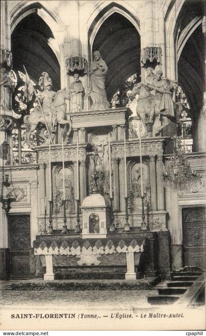 CPA Saint Florentin L'eglise Le Maitre autel