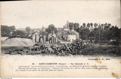 CPA Saint Florentin Yonne Vue Generale