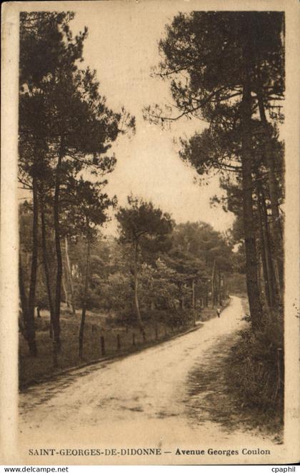 CPA Saint Georges de Didonne Avenue Georges Coulon