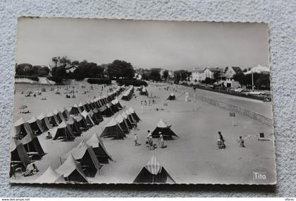 Cpsm 1960, Saint Georges de Didonne, la plage devant le boulevard promenade, Charente maritime 17