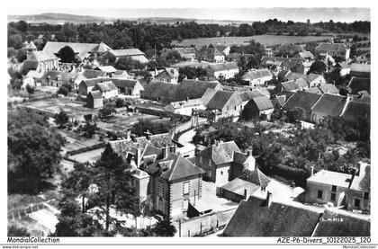 AZEP6-0589-89 - En avion au dessus de SAINT-GEORGES-SUR-BAULCHES - Vue d'ensemble le quartier de l'eglise et la gendarme
