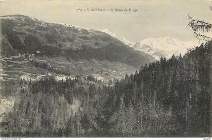 CPA St Gervais et le Dome de Miage