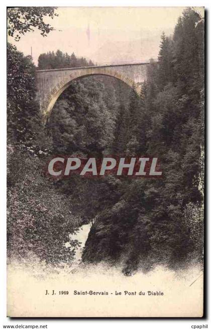 CPA Saint Gervais Le Pont du Diable