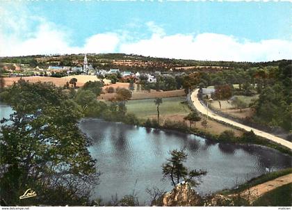 - côtes d armor -gd format-ref-U687- saint gilles vieux marche - st gilles vieux marche - etang de poulancre -