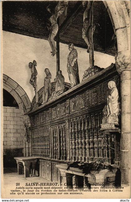 CPA Saint-Herbot - Chapelle de Saint-Herbot (1033195)