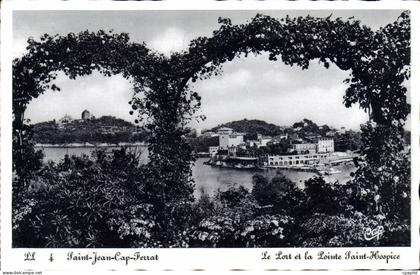 CPA Saint Jean Cap Ferrat Le port et la pointe Saint Hospice