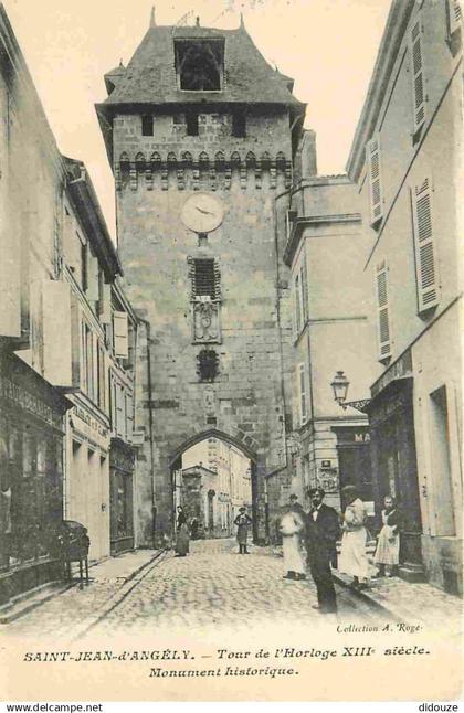 17 - Saint Jean d'Angély - Tour de l'Horloge - Animée - CPA - Voir Scans Recto-Verso