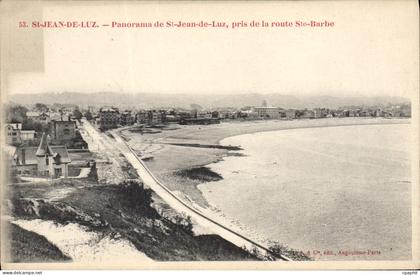 CPA Saint Jean de Luz Panorama de Saint Jean de Luz pris de la route Ste Barbe