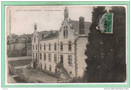 42 - SAINT JEAN SOLEYMIEUX -- Le groupe Scolaire - état voir angles