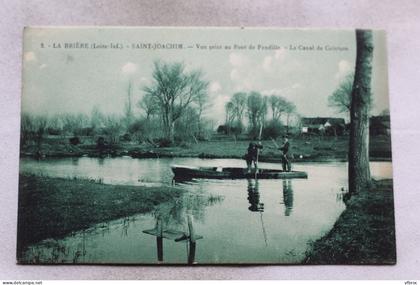 Saint Joachim, la Brière, vue prise au pont de Pendille, le canal de Ceinture, Loire Atlantique 44