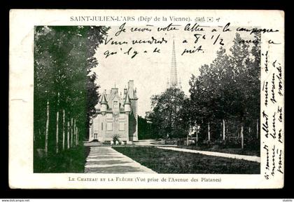 86 - SAINT-JULIEN-L'ARS - LE CHATEAU ET LA FLECHE