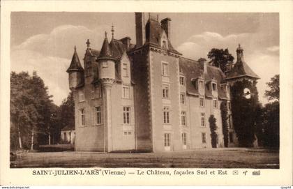 CPASaint Julien L'Ars Le parc vu du Chateau facades Sud et Est