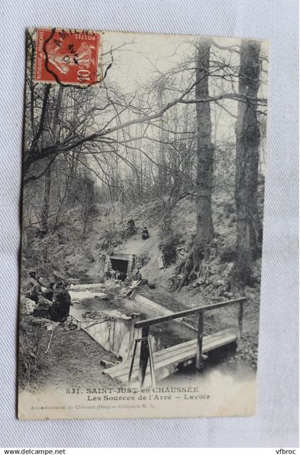 Saint Just en Chaussée, les sources de l'Arré, lavoir, Oise 60