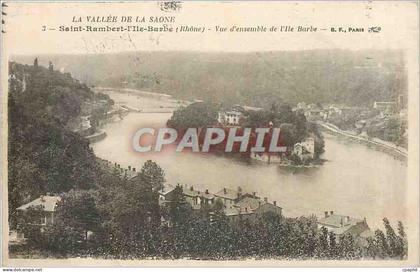CPA Saint Rambert I'lle Barbe Rhone Vue d'ensemble de l'lle Barbe