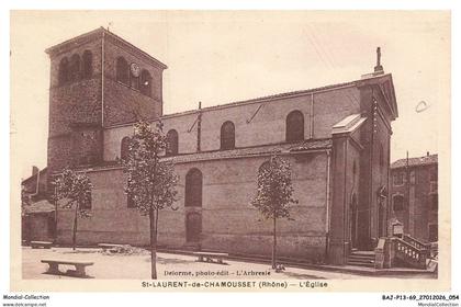 BAJP13-1327-69 - SAINT-LAURENT-DE-CHAMOUSSET - L'eglise