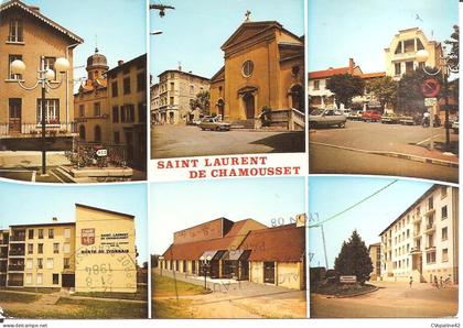 SAINT-LAURENT-DE-CHAMOUSSET (69) Multivues (2 Scans)  CPSM  GF