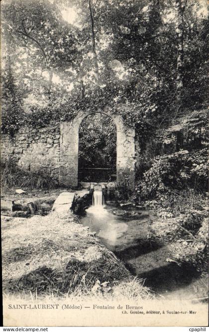 CPA Saint Laurent Medoc Fontaine de Bernos