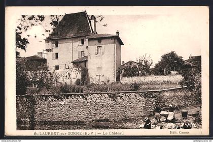 CPA Saint-Laurent-sur-Gorre, Le Château