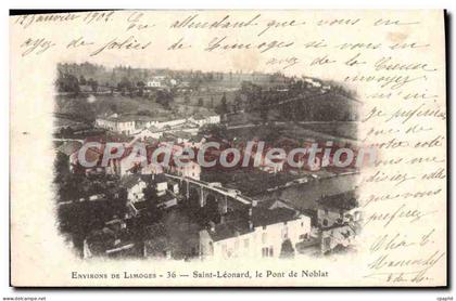 CPA Environ de Limoges Saint Leonard pont de Noblat
