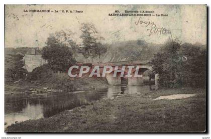 CPA Environs d'Alecon Saint Leonard des Bois Le Pont