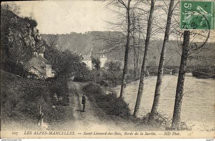 CPA Les Alpes Mancelles Saint Leonard des Bois Bords de la Sarthe