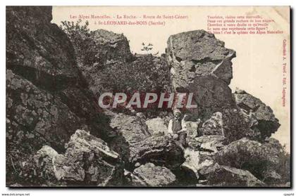 Saint Leonard des Bois CPA Route de Saint Ceneri