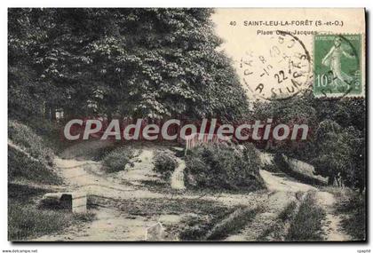 CPA Saint Leu La Foret Place Croix Jacques