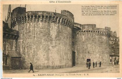 CPA Saint-Malo - La Grande Porte