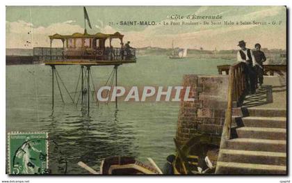 CPA Saint Malo Le Pont Roulant De Saint Malo a Saint Servan