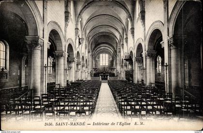 Saint MAnde CPA Interieur de l'eglise
