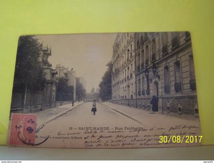 SAINT-MANDE (VAL DE MARNE) RUE FAIDHERBE.