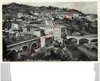 07.  SAINT MARTIN DE VALAMAS . Vue générale .