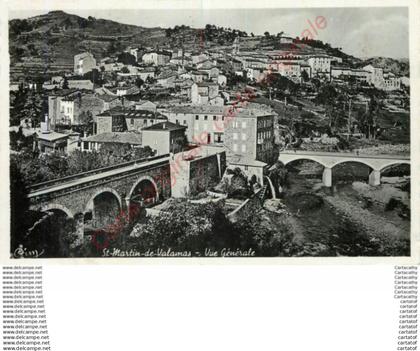 07.  SAINT MARTIN DE VALAMAS . Vue générale .