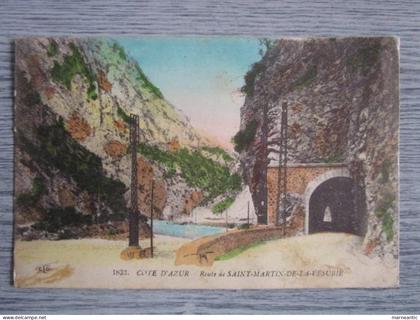 Cpa Saint Martin de la Vesubie (06) route de st Martin