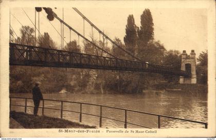 CPA St Maur Des Fosses Passerelle De St Maur Creteil