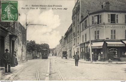 Saint Maur des Fosses CPA Rue du pont de Creteil (tramway)
