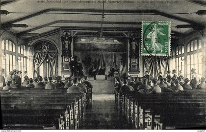 CPA Saint Maurice Asile des convalescents a Saint Maurice salle de chant Theatre