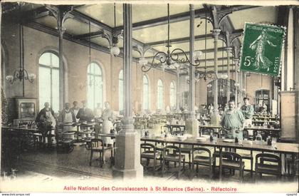 CPA Saint Maurice Asile National des Convalescents Refectoire TOP