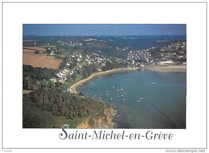 réf : N-14-1055   Saint Michel en Grève  vue aérienne