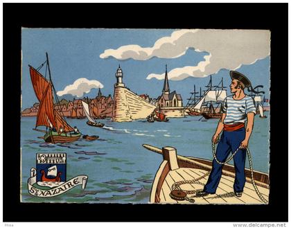 44 - SAINT-NAZAIRE - Belle carte éditée par BARRE-DAYEZ