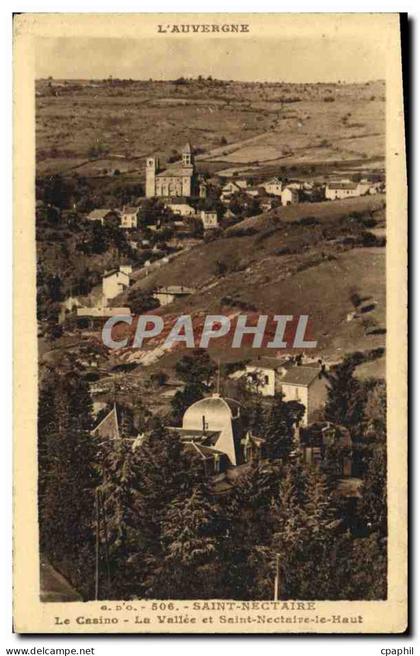 CPA Saint Nectaire Le casino La vallee et Saint Nectaire le Haut
